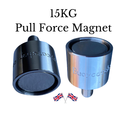 15 Kilo lift 316 Polished Stainless Magnet Attachment with threaded ...