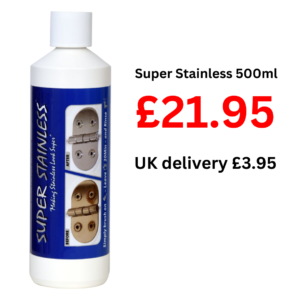 Super Stainless cleaner, 500ml bottle, price £21.95